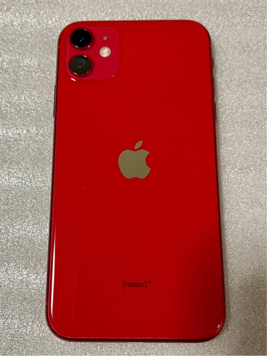 【送料無料・訳あり】 iPhone 11 128GB SIMフリー (PRODUCT)RED 元箱&ケース付き_画像2