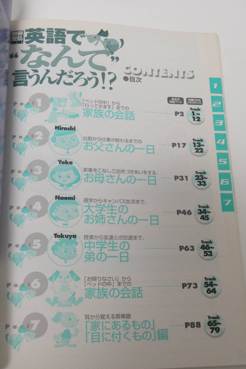 別冊宝島　英語で”なんて”　言うんだろう！？_目次