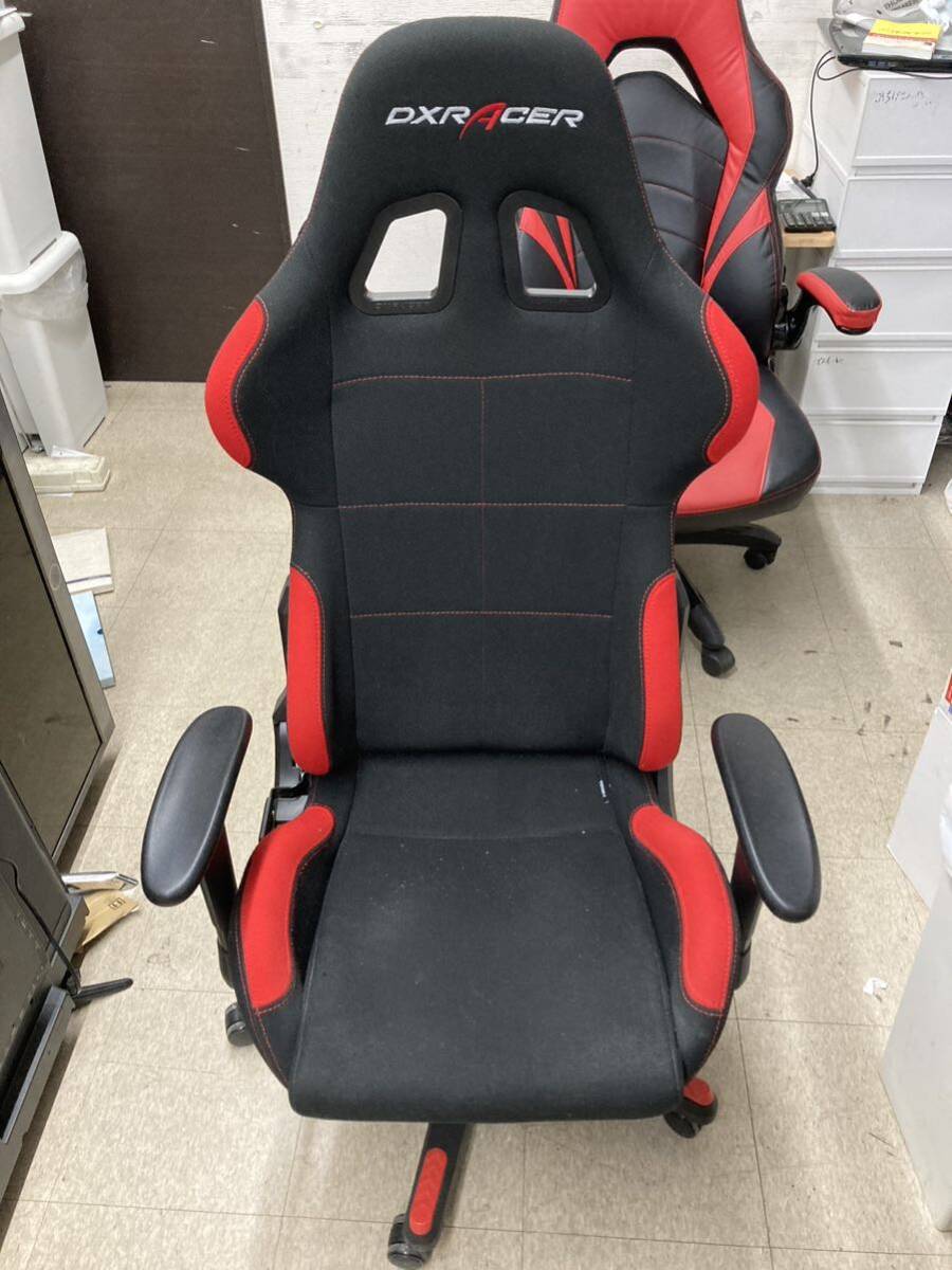 ★ DXRACER デラックスレーサーゲーミングチェア オフィスチェア レッドxブラック 椅子 デスクチェア 家財便 or 直接取引_画像1