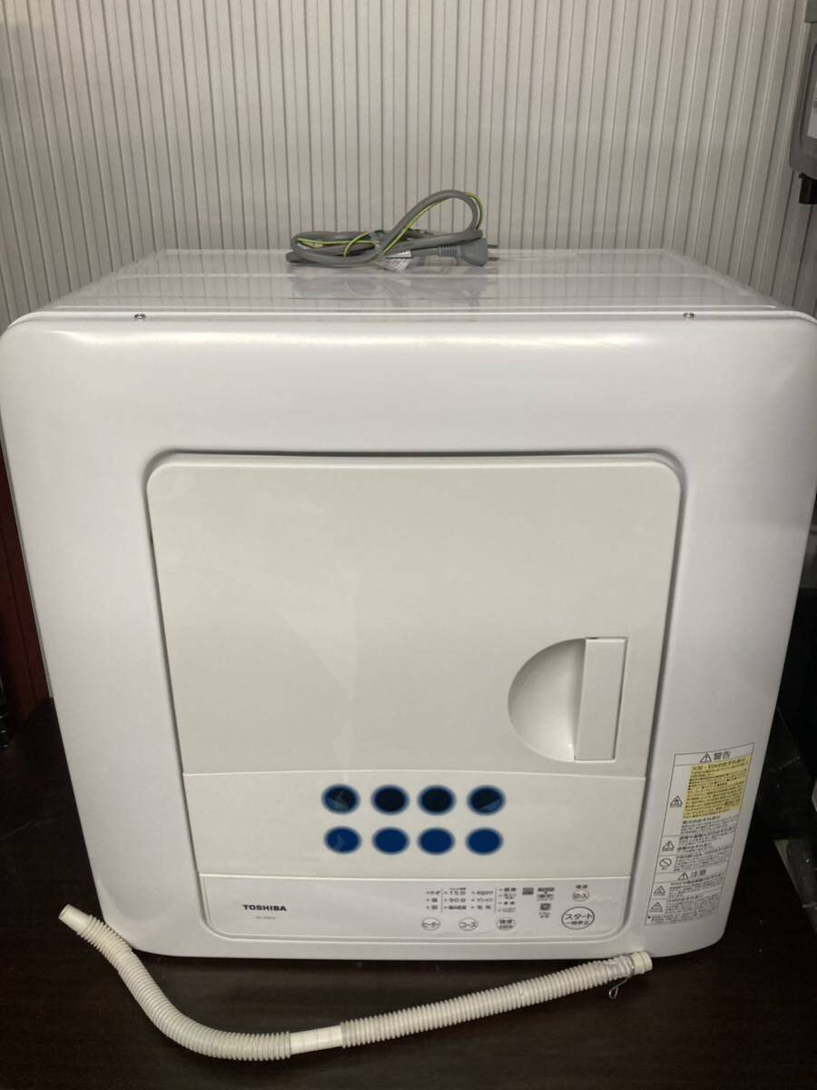 ★ 衣類乾燥機　4.5kg　東芝　TOSHIBA　ED-458 動作確認済み 家電 ２０２１年製_画像1