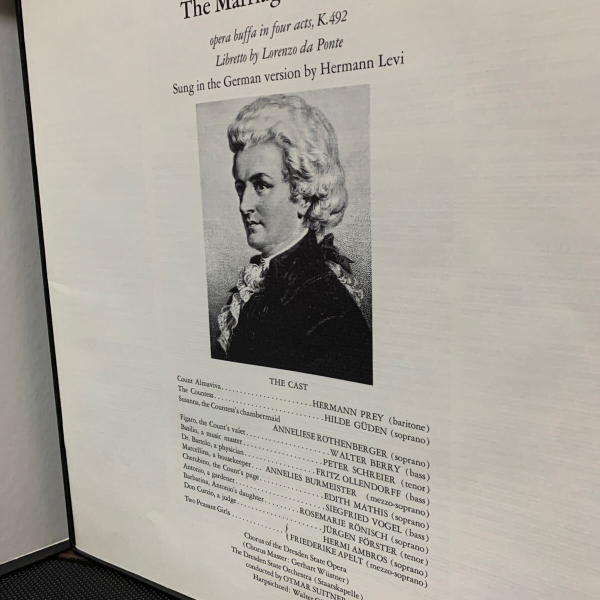 米Seraphim　名盤！スウィトナー／モーツァルト／フィガロの結婚（独語）／ドレスデン国立歌劇場管／3枚組_画像3