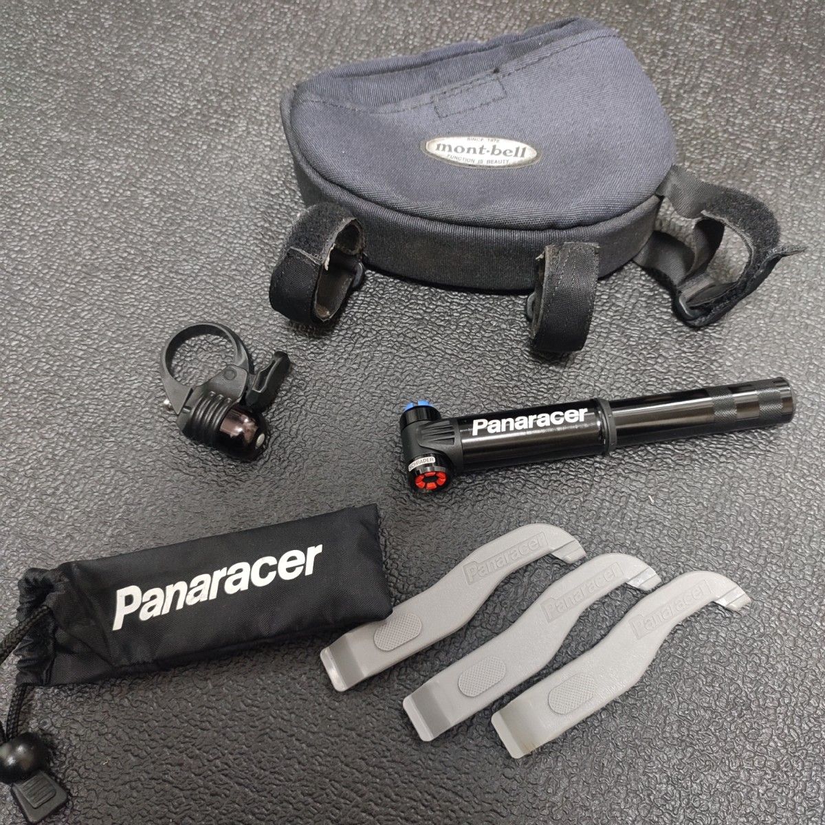 Panaracer（パナレーサー）　携帯ポンプ、タイヤレバー、ベル