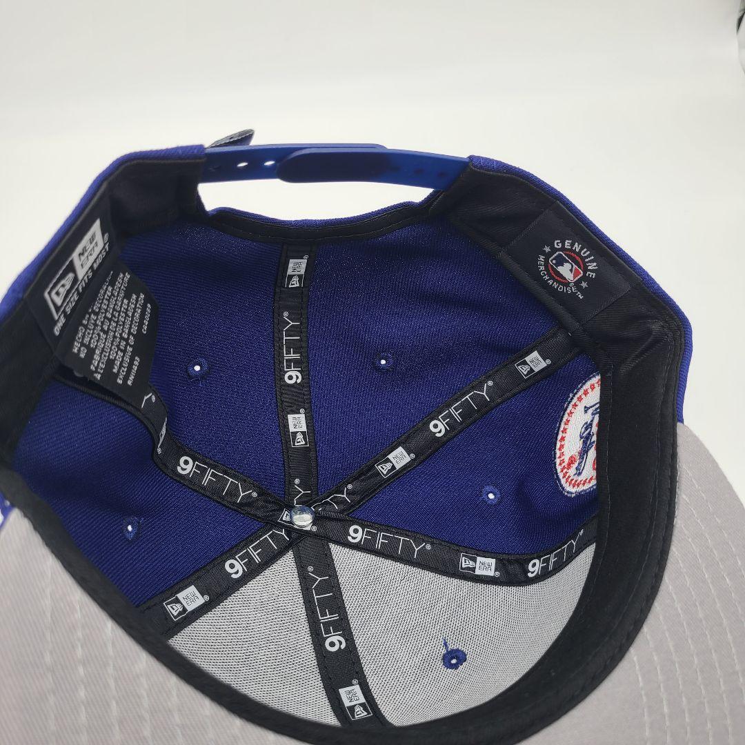 逆ロゴ 逆LA 9FIFTY 青 ブルー ドジャース ニューエラ キャップ LA 限定 大谷翔平 スナップバック