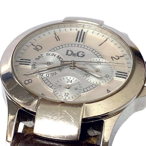 G8239【ドルチェ&ガッバーナ】クォーツ・メンズ 腕時計・稼働品・Dolce Gabbana_画像4