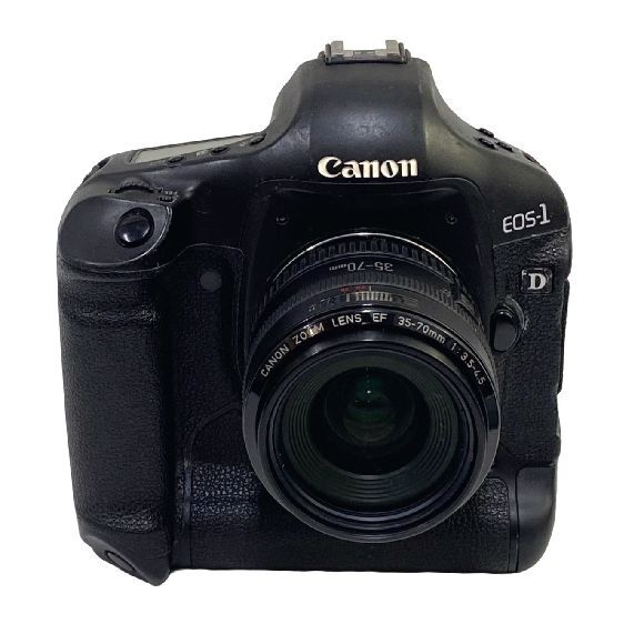 G7438【キヤノン】デジタル 一眼レフカメラ EOS-1D Mark III ボディ・キャノン ズームレンズ EF 35－70mm3.5~4.5・バッテリー他・動作品_画像1