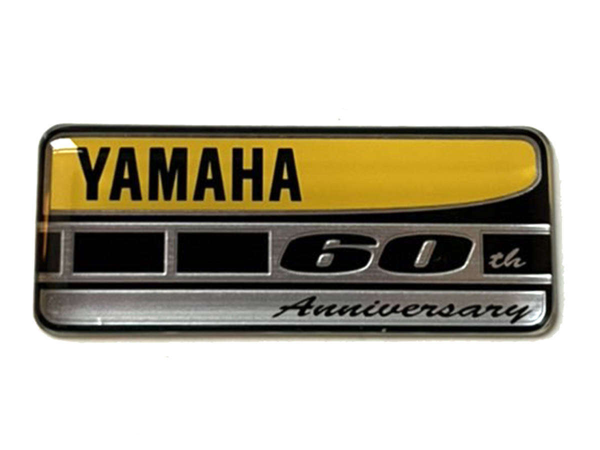 [全国送料込]ヤマハ YAMAHA 60周年 60th Anniversary エンブレム 純正 ステッカー シグナスX マジェスティS AEROX NMAX TMAX BWS_画像1