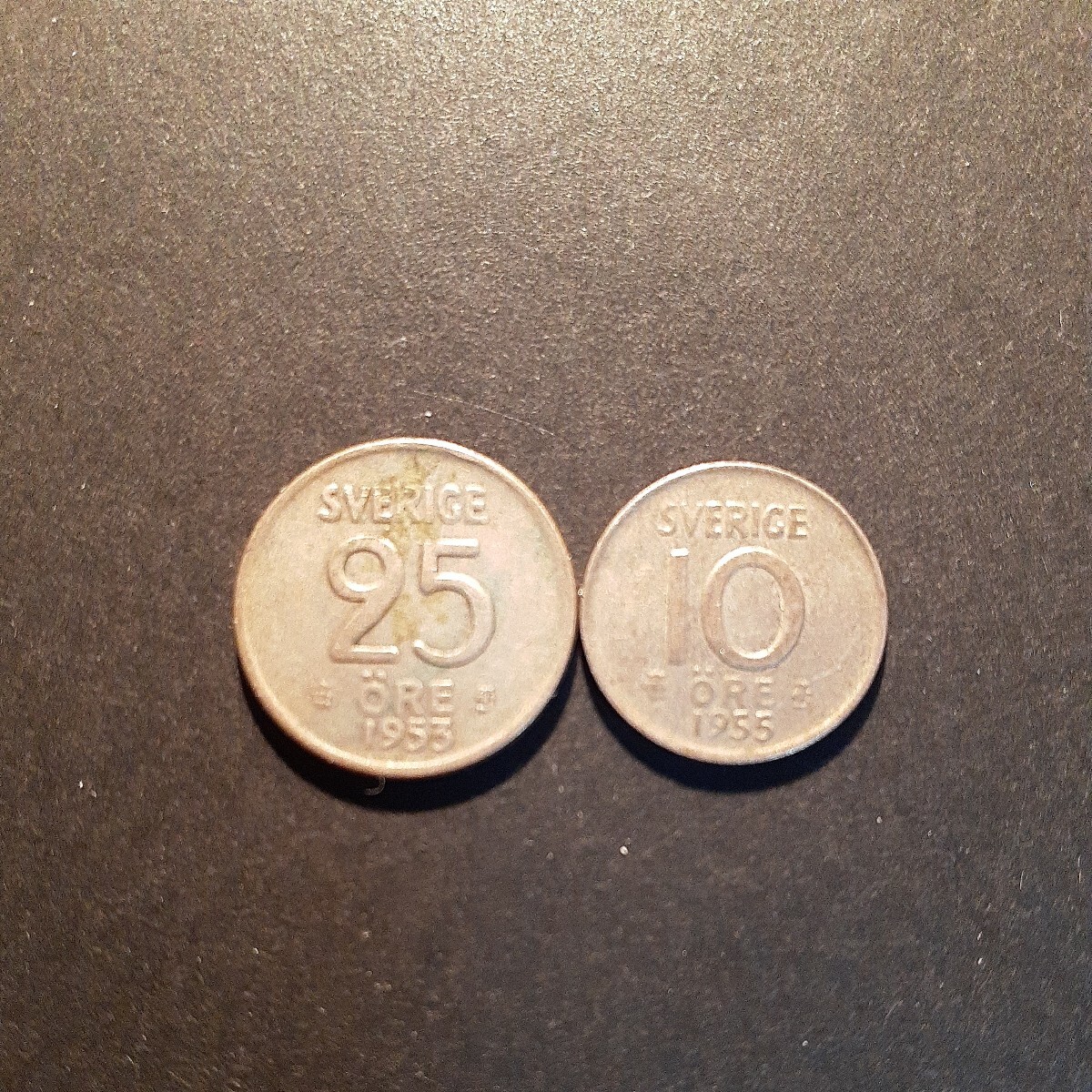 スウェーデン 銀貨 3枚まとめて　1クローナ　25オーレ　10オーレ_画像6