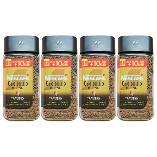  Gold Blend 90g(80g+10g)kok deepen nes Cafe instant coffee 4 piece set black. cap 