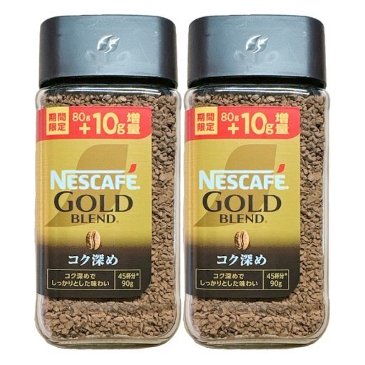  Gold Blend 90g(80g+10g)kok deepen nes Cafe instant coffee 2 piece set black. cap 