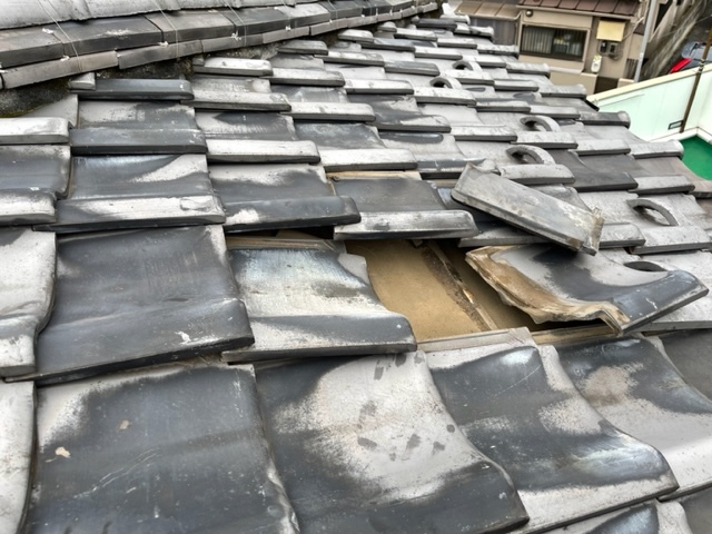 石川県　能登地方　地震屋根修理　屋根工事　地震保険対応_画像5