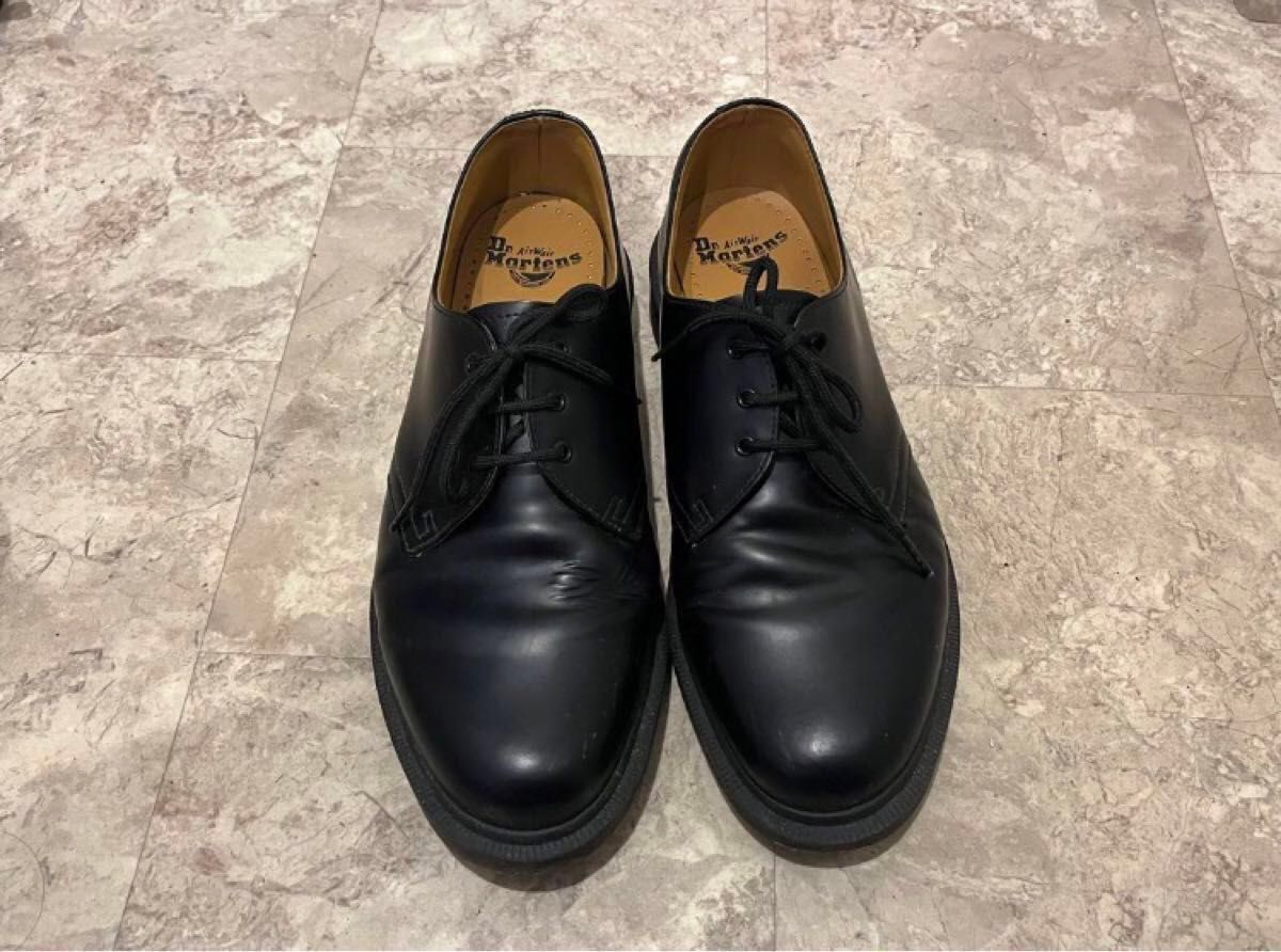 《極美品》Dr. Martensドクターマーチン3ホール1461PW29cmUK10黒 革靴スムースレザー