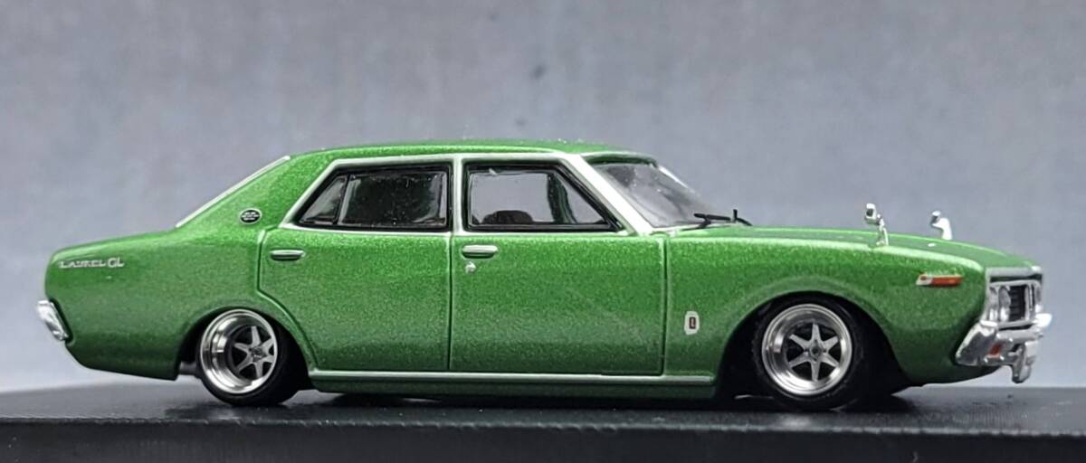 1/64 日産 ローレル改 130 ブタケツ ロンシャン ＸＲ－４ ホイール アルミ製 深リム 街道レーサー 日本の名車コレクションの画像7