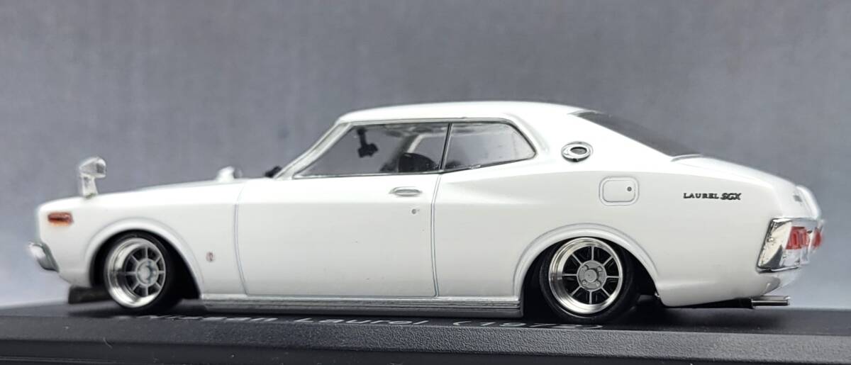 1/43　日産　ローレル改　SGX 130　ブタケツ　ハヤシストリート　ホイール　アルミ製 深リム 街道レーサー グラチャン　国産名車コレクショ_画像3