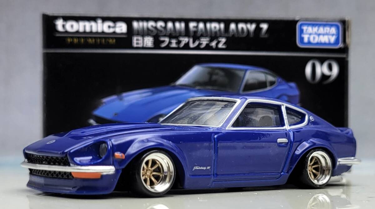 1/58　日産　フェアレディZ改　S30　ワタナベ ホイール　湾岸ミッドナイト　アルミ製 深リム　街道レーサー　グラチャン　トミカプレミアム_画像7