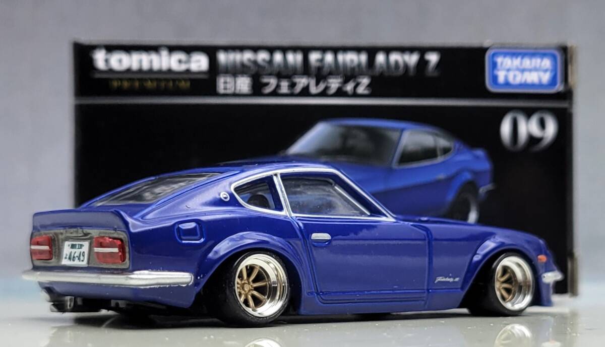 1/58　日産　フェアレディZ改　S30　ワタナベ ホイール　湾岸ミッドナイト　アルミ製 深リム　街道レーサー　グラチャン　トミカプレミアム_画像2