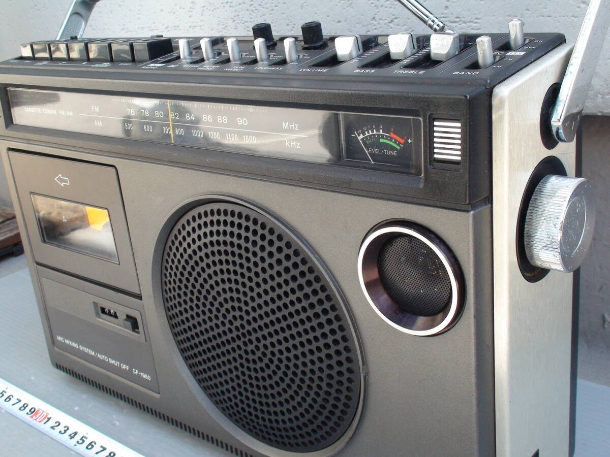 ★良好動作品です★SONY ラジオカセットテープレコーダー CF-1980 （1974年（昭和49年）★_画像3