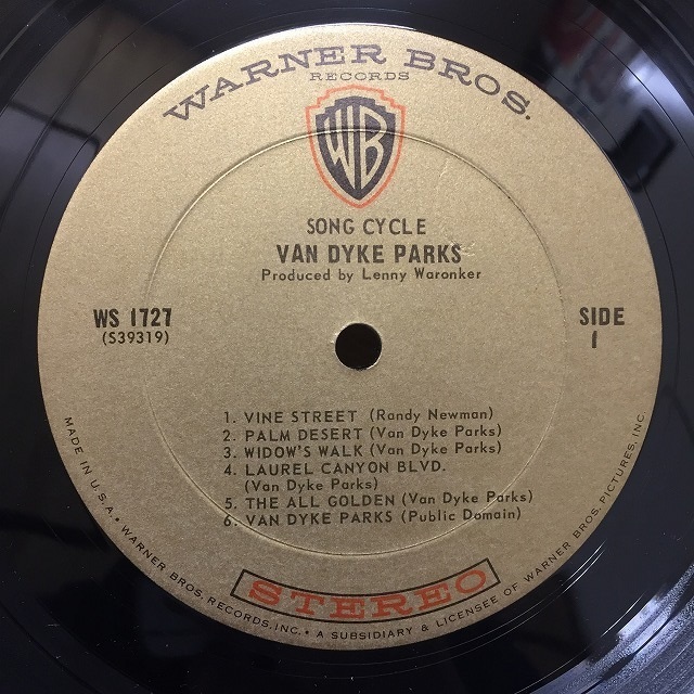 VAN DYKE PARKS / SONG CYCLE (US-ORIGINAL)_画像4