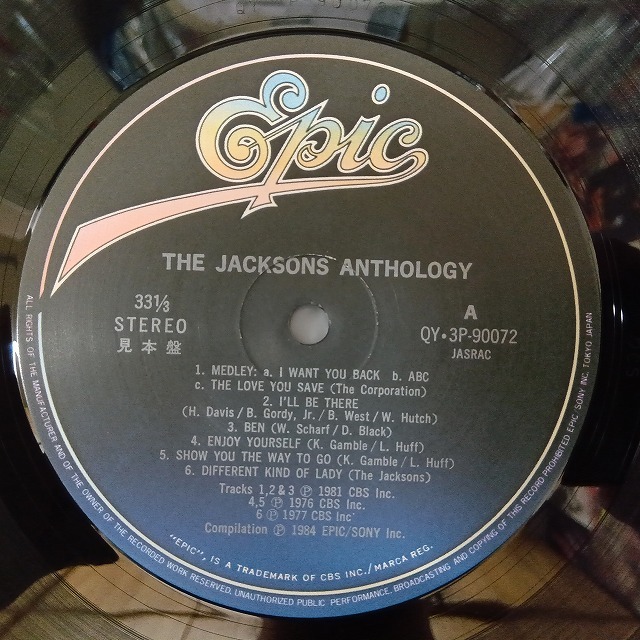 ジャクソンズ JACKSONS / ANTHOLOGY 1969-1984 国内盤 (国内盤)の画像5