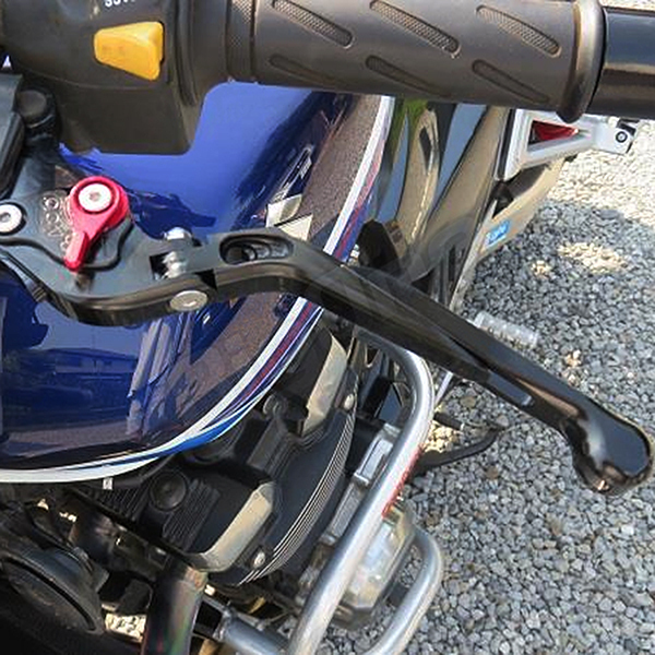 BigOne 可倒 Ninja250R Ninja250 Ninja250SL Z250 250TR KLX125 Dトラッカー125 ビレット ブレーキ クラッチ レバー 黒/赤 ブラック レッドの画像10