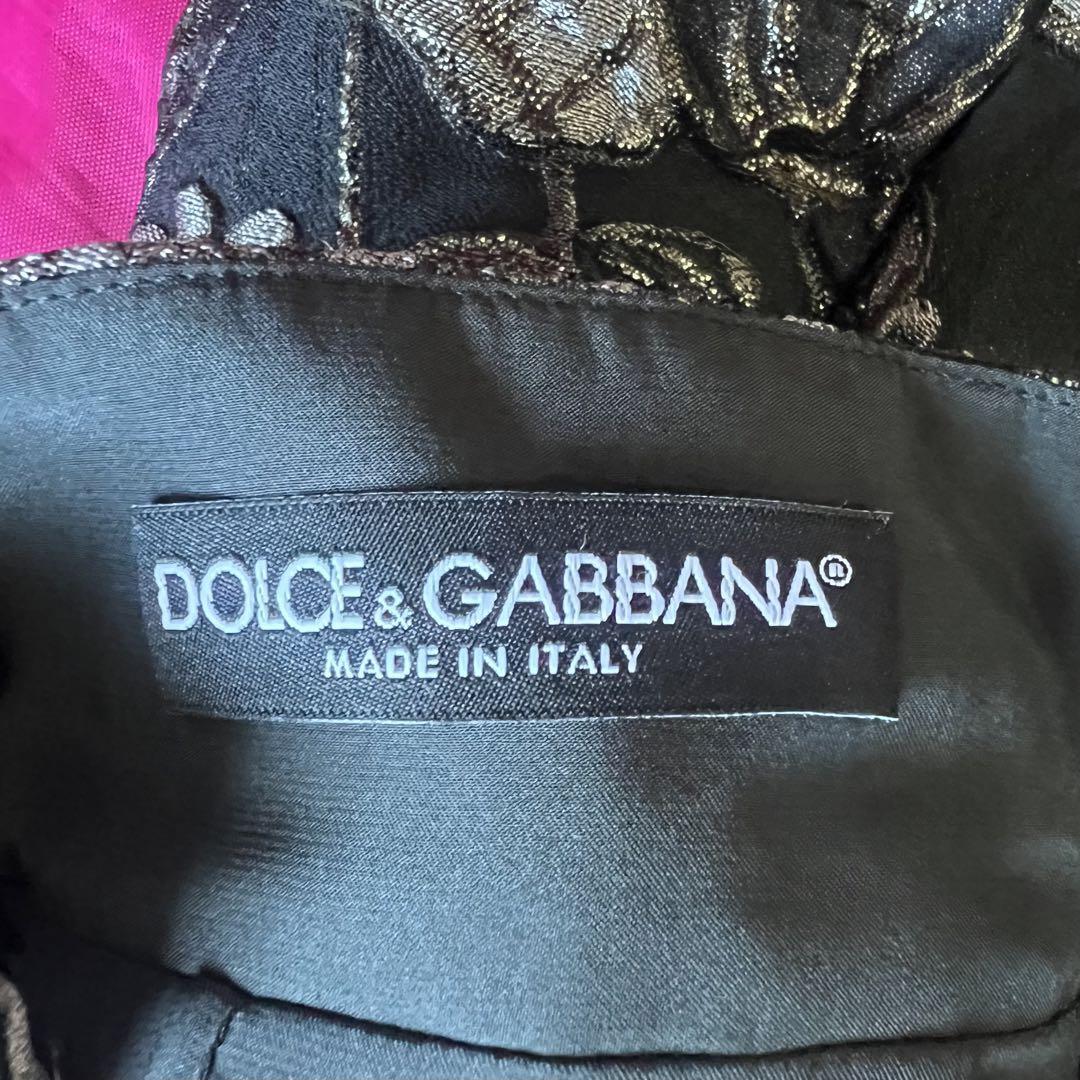 【美品】DOLCE&GABBANA 総柄スカート ゴブラン織 ジャガード 38 ドルチェアンドガッバーナ Mの画像7