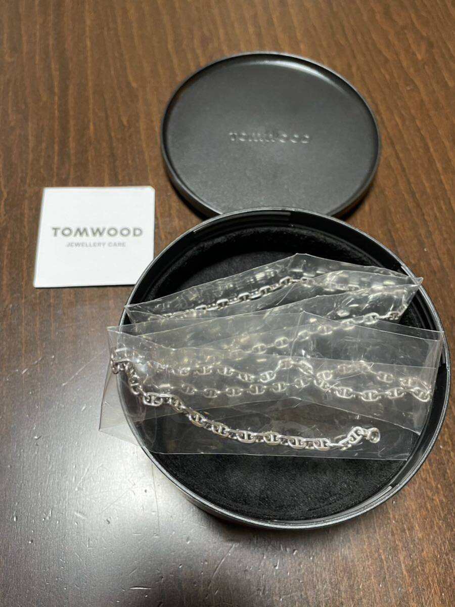 トムウッド TOM WOOD ケーブルチェーン ネックレス シルバー 希少サイズ24.5インチ リング ブレスレット ロンハーマン取扱 美品 定価約7万の画像1