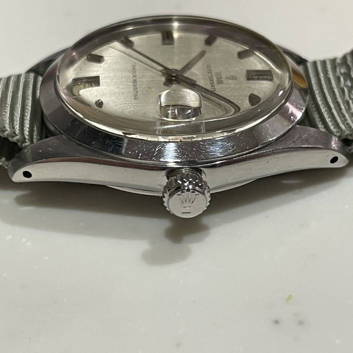 チュードル TUDOR 7992/0 小薔薇　OTSTER DATE オイスターデイト　赤黒　手巻き　チューダー　小バラ small rose SS ステンレス　銀_画像3