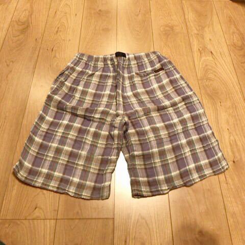 Gramicci Gramicci gauze check pattern short pants sizeS