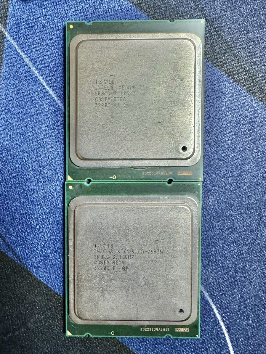 Intel Xeon E5-2687W 3.10GHz LGA2011 Sandy Bridge EP 2個セットの画像1