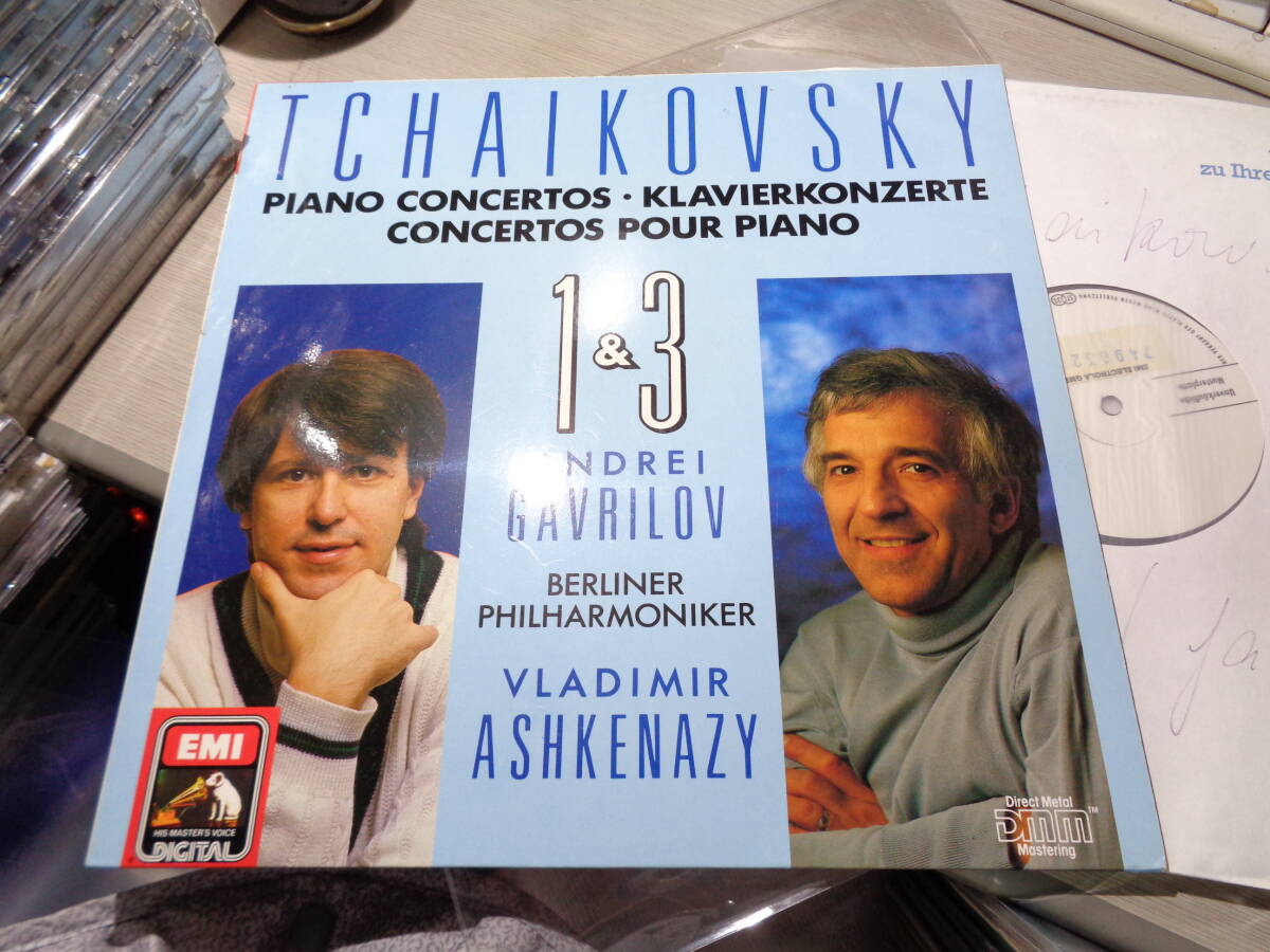 ガヴリーロフ,ANDREI GAVRILOV,VLADIMIR ASHKENAZY/TCHAIKOVSKY:PIANO CONCERTOS 1 & 3(1989 GERMANY/EMI:7 49632 1 TEST PRESSING LP_画像1