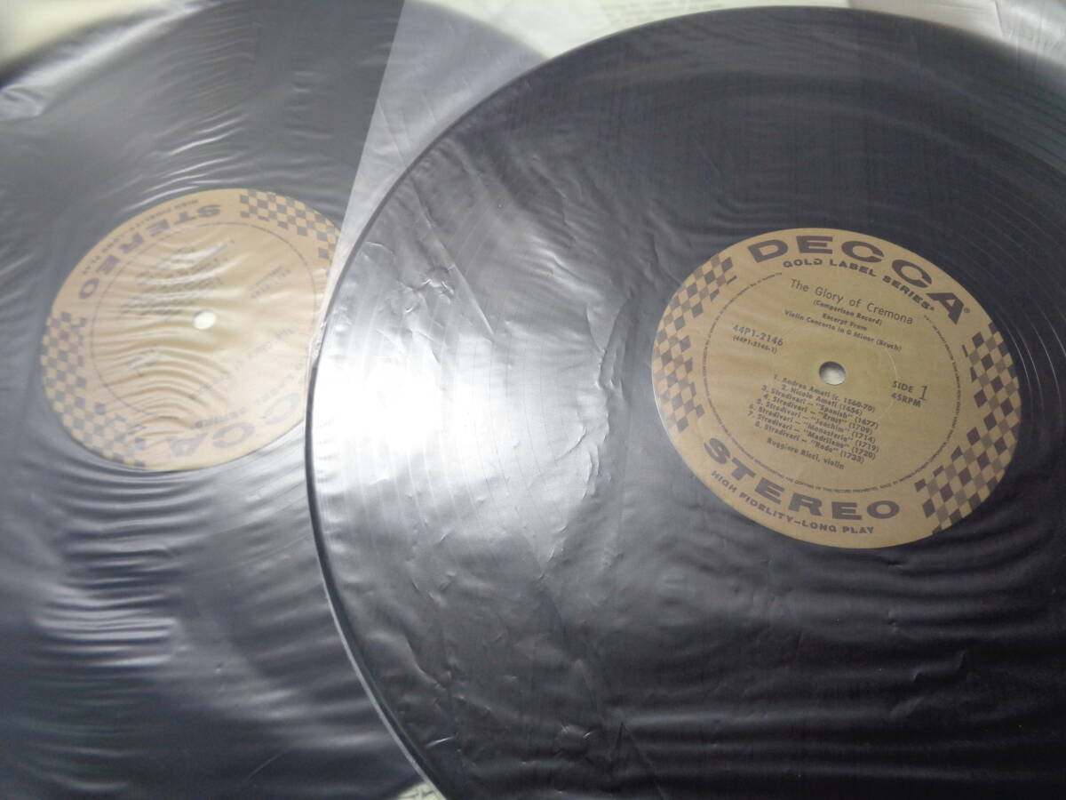 ルッジェーロ・リッチ,RUGGIERO RICCI/THE GLORY OF CREMONA(1988 JAPAN/DECCA:44P1-2145~6 UNPLAYED MINT LP + 45RPM LP(2LP) with Obiの画像4
