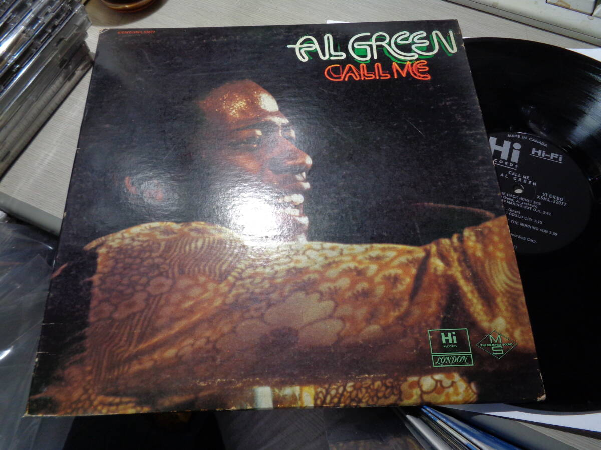 アル・グリーン,AL GREEN/CALL ME(Hi RECORDS:XSHL 32077 Hi-Fi STEREO BLACK/SILVER DG LABEL FLAT DISC LPの画像1