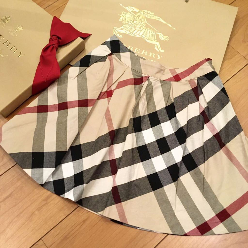 バーバリー　BURBERRY スカート 130㎝　 BIGチェック　三陽商会　日本製　春夏物_画像4