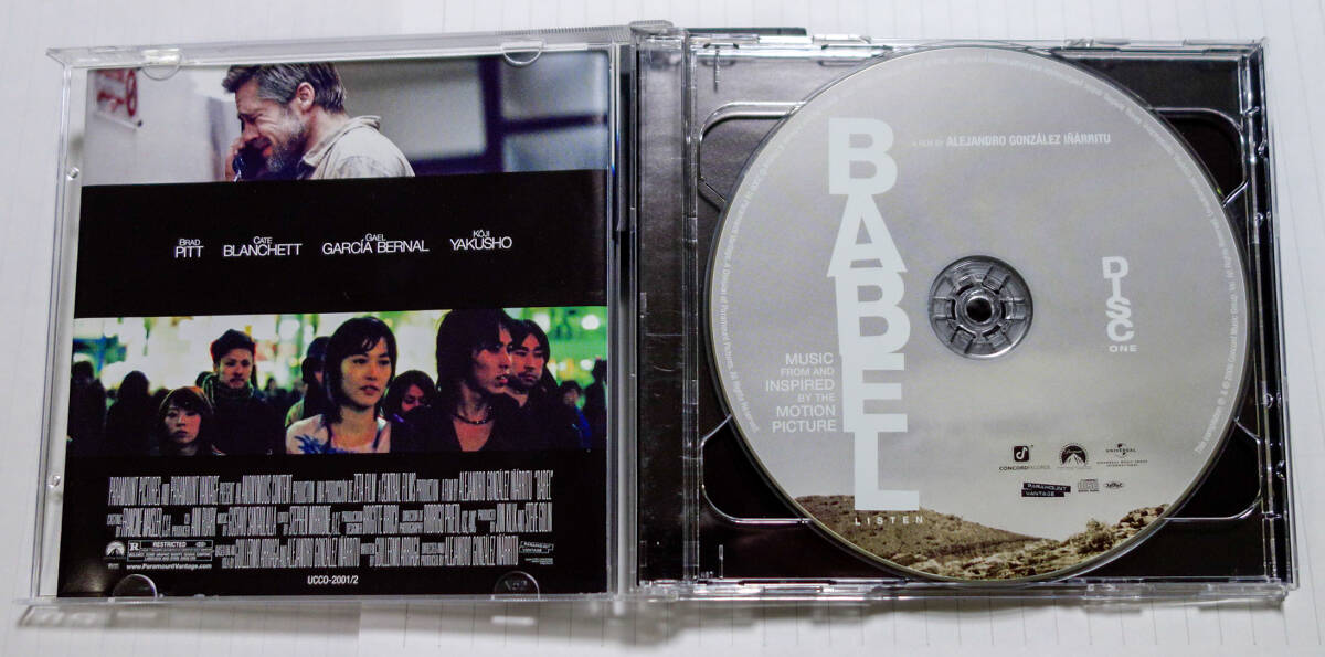 即決 / O.S.T / BABEL バベル /CD（2枚組）UCCO-2001/2 / サントラ / Gustavo Santaolalla / Ryuichi Sakamoto / 坂本龍一の画像3