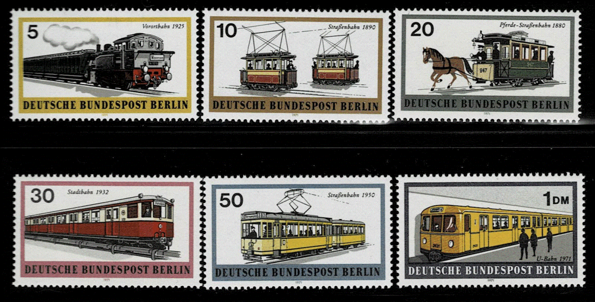 《ドイツ・ベルリン》1971年 交通機関 ６種の画像1