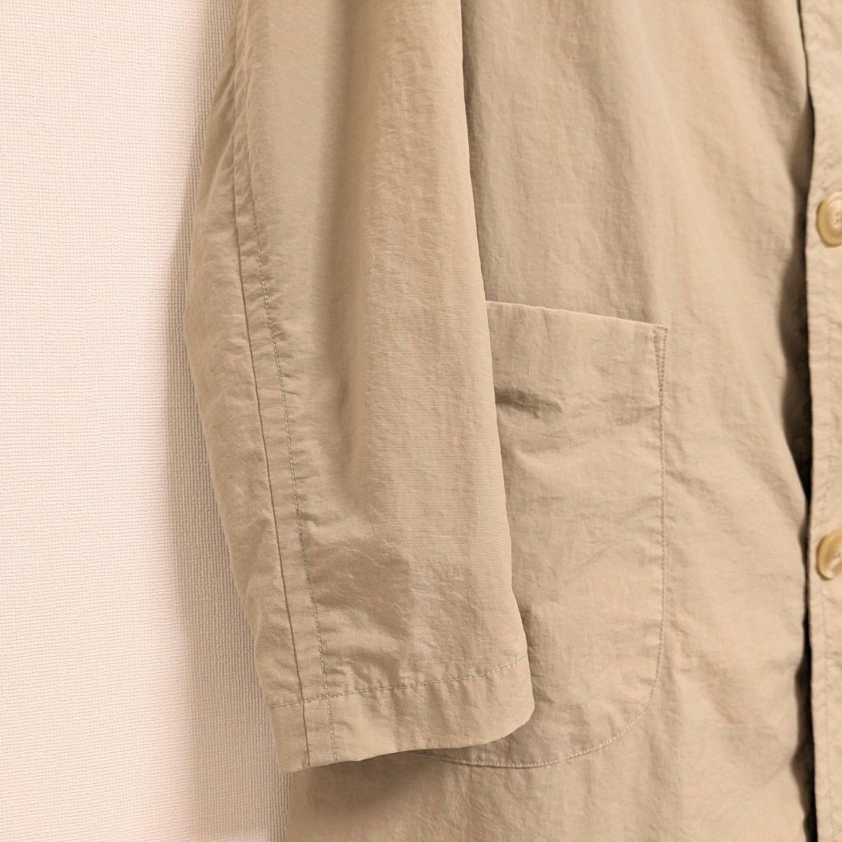 ＤＡＮＴＯＮ／ナイロンタフタ　トレンチコート　スプリング　ロング　ジャケット　ＮＹＬＯＮ　ＴＡＦＦＥＴＡ　34サイズ