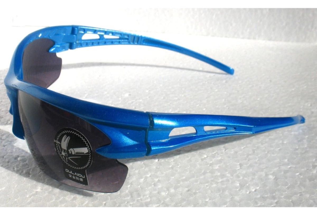 スポーツ サングラス 超軽量 UV 紫外線 ブルー サングラス スポーツ 釣り シンプル