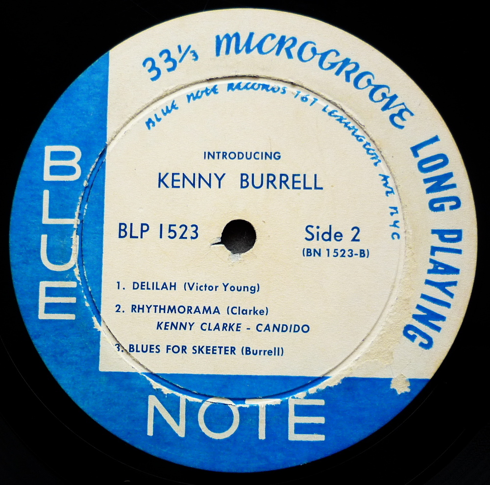 【完全オリジナル盤・レキシントン・RVG・耳マーク・重量盤】★ INTRODUCING KENNY BURRELL・ ケニー・バレル / BLUE NOTE BLP-1523 ★の画像5