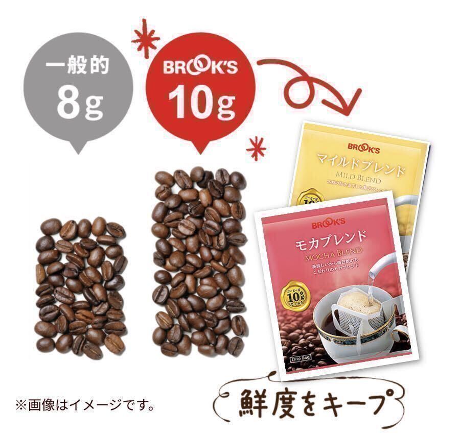 【BROOＫ’S】ブルックスコーヒー◆ドリップバッグ ◆モカブレンド ３０袋◆銘柄変更可◆《送料無料ではございませんのでご注意下さい》_画像3