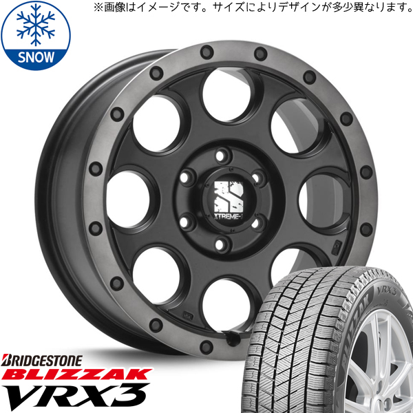 新品 エスティマ クラウン 215/55R17 17インチ BS ブリザック VRX3 MLJ XTREME-J XJ03 スタッドレス タイヤ ホイール セット 4本_画像1