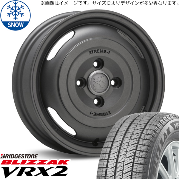 新品 ソリオ デリカD:2 165/70R14 14インチ BS ブリザック VRX2 MLJ XTREME-J JOURNEY スタッドレス タイヤ ホイール セット 4本_画像1