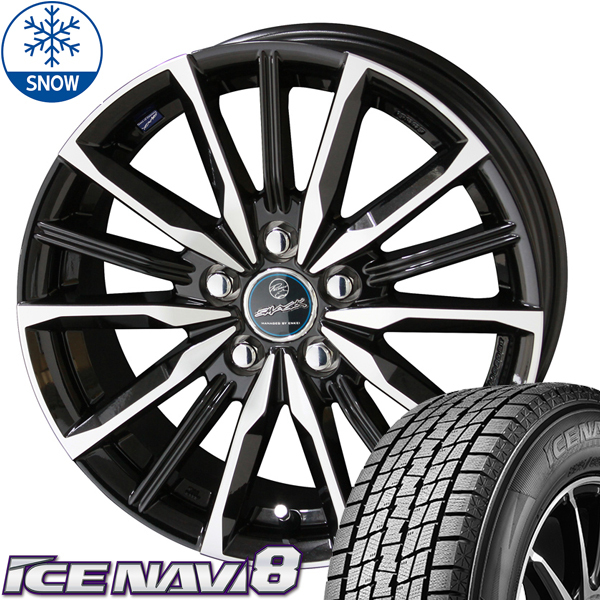 新品 セレナ シビック ICENAVI8 215/45R17 17インチ スマック ヴァルキリー 7.0J +48 5/114.3 スタッドレス タイヤ ホイール セット 4本_画像1