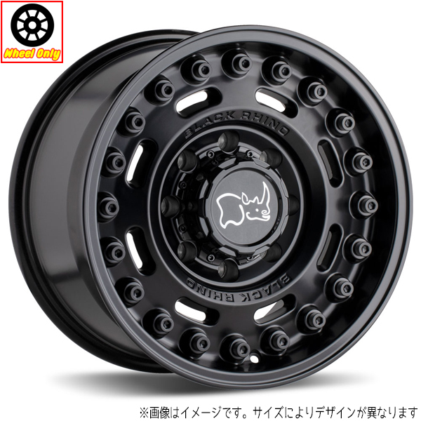 新品 お取り寄せ アルミホイール 4本 17インチ ブラックライノ AXLE Matte Black 17x9.5 -18 8H165.1P