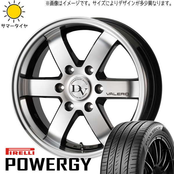 新品 ハイエース 215/60R17 ピレリ パワジー ディアボレット ヴァレリ 17インチ 6.5J +38 6/139.7 サマータイヤ ホイール 4本SET_画像1