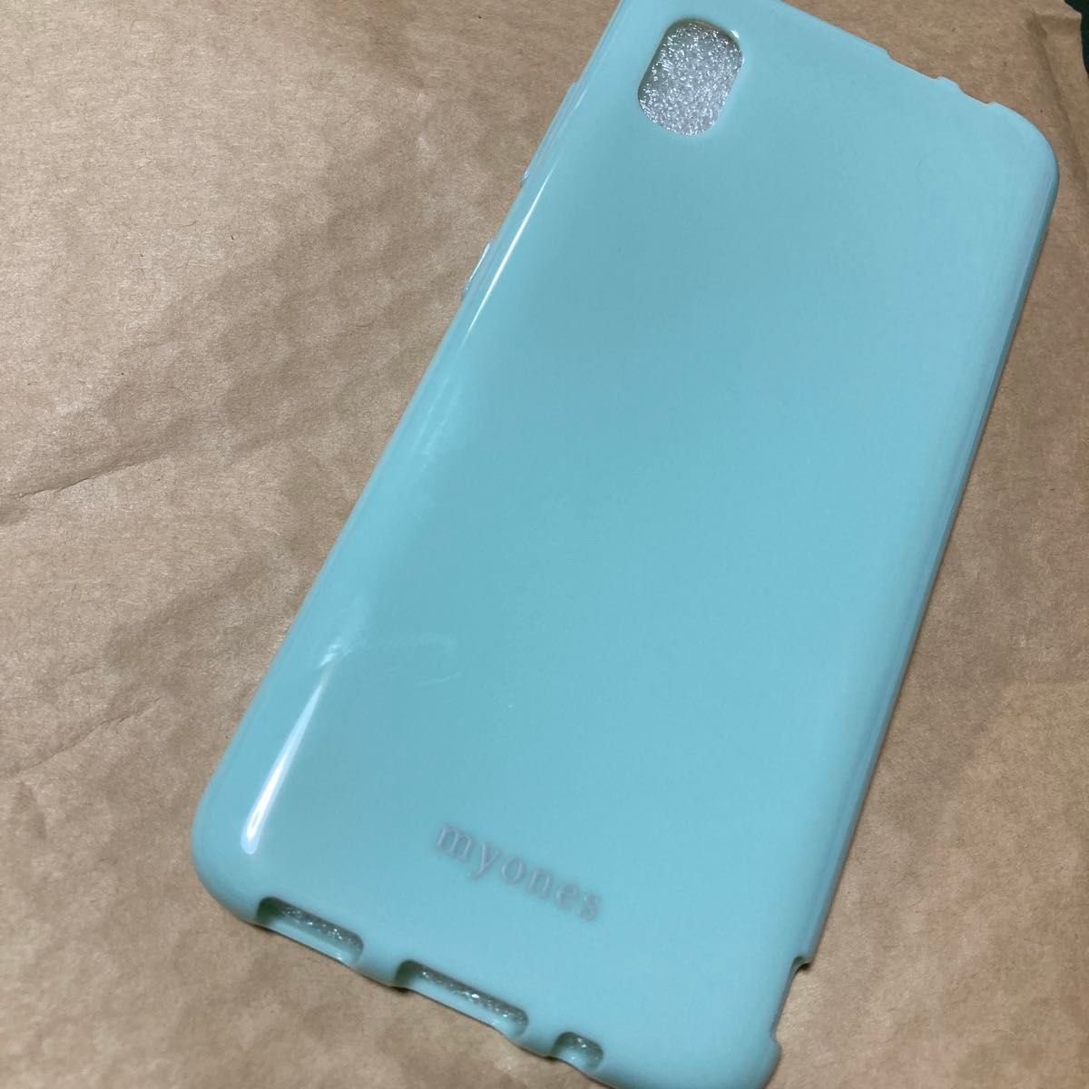 【未使用品】GalaxyA21 スマホカバー　TPU シリコン カバー 韓国 かわいい myones ニュアンスカラー　ケース