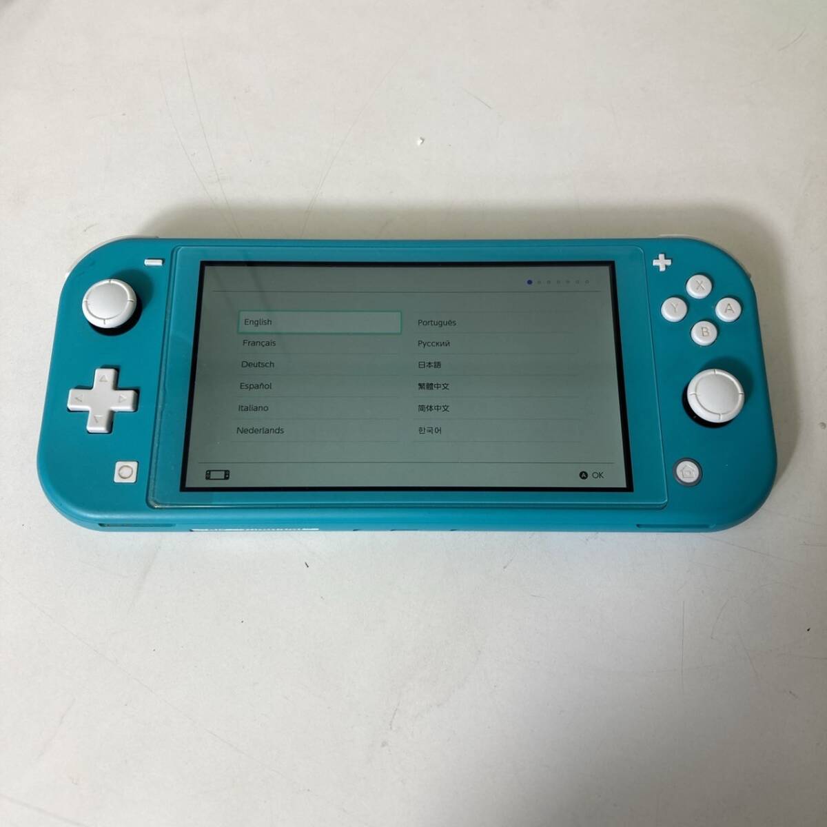 【動作確認・初期化済み！】任天堂 Nintendo Switch Lite HDH-001 ターコイズ 本体 電源ケーブル/RSZ5957-宅60_画像2