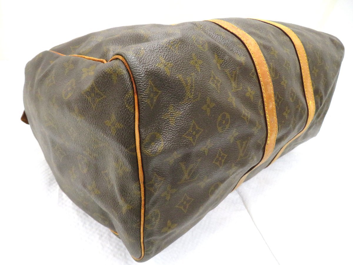 LV　LOUIS VUITTON　ルイ・ヴィトン　モノグラム　キーポル50　ボストンバッグ　付属品:ポワニエ　4329_画像5