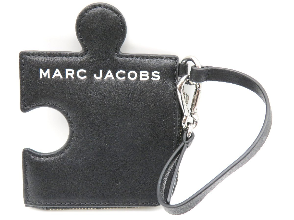 MARC JACOBS　マークジェイコブス　パズル　コインケース　レザー　黒　ブラック　4314_画像1