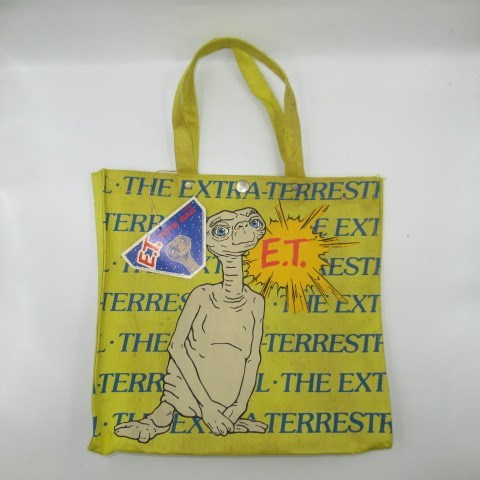 1982年★80's★E.T.★イーティー★映画★トートバッグ★BAG★フィギュア★人形★ぬいぐるみ★ビンテージ★イエロー★