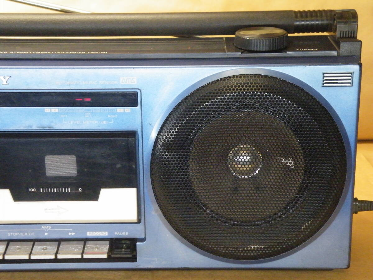 SONY ソニー FM/AM ステレオ カセット コーダー CFS-20 ラジカセの画像3