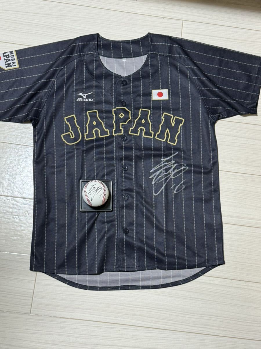 WBC large . sho flat player / autograph autograph * Uni Home * ball, total 2 kind samurai Japan JAPANdoja-s visitor 